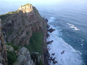 The Atlantic and Indian Oceans meet at the Cape of Good Hope